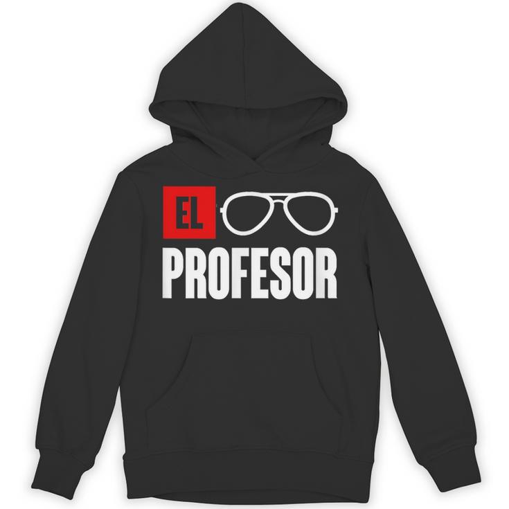 El Professor Money Costume Profesor Glasses Men Teacher Gift Unisex Hoodie