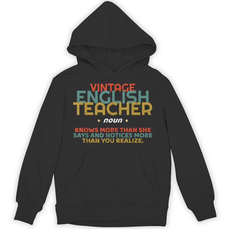 ENGLISH TEACHER Definition Vintage Tee T-Shirt Unisex Hoodie