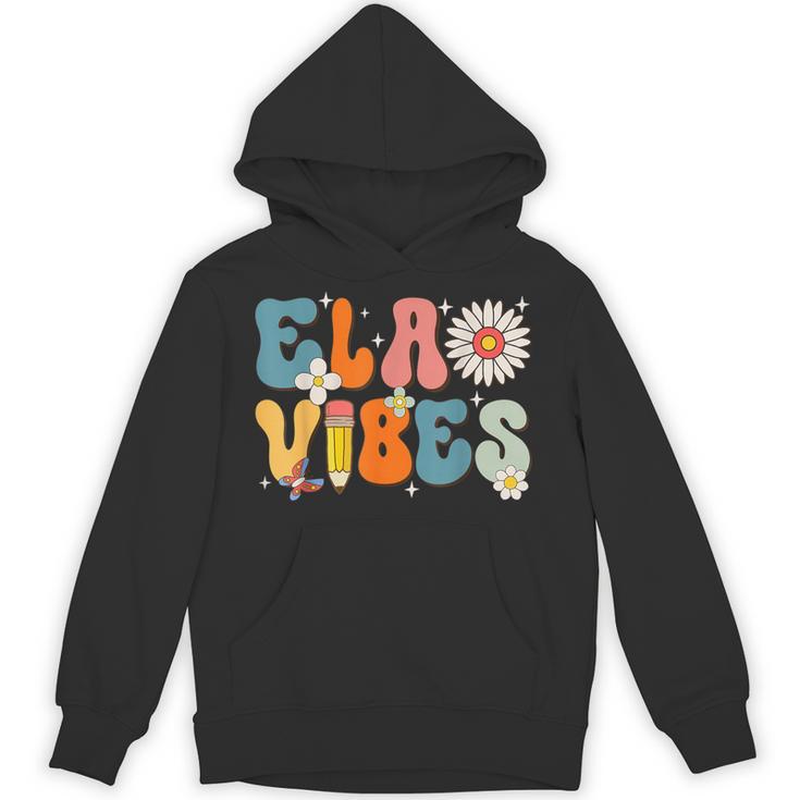 English Teacher Ela Vibes Teacher Kids First Day Of School Unisex Hoodie