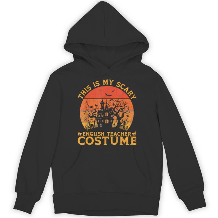 English Teacher Matching This Is My Scary Halloween Costume Unisex Hoodie