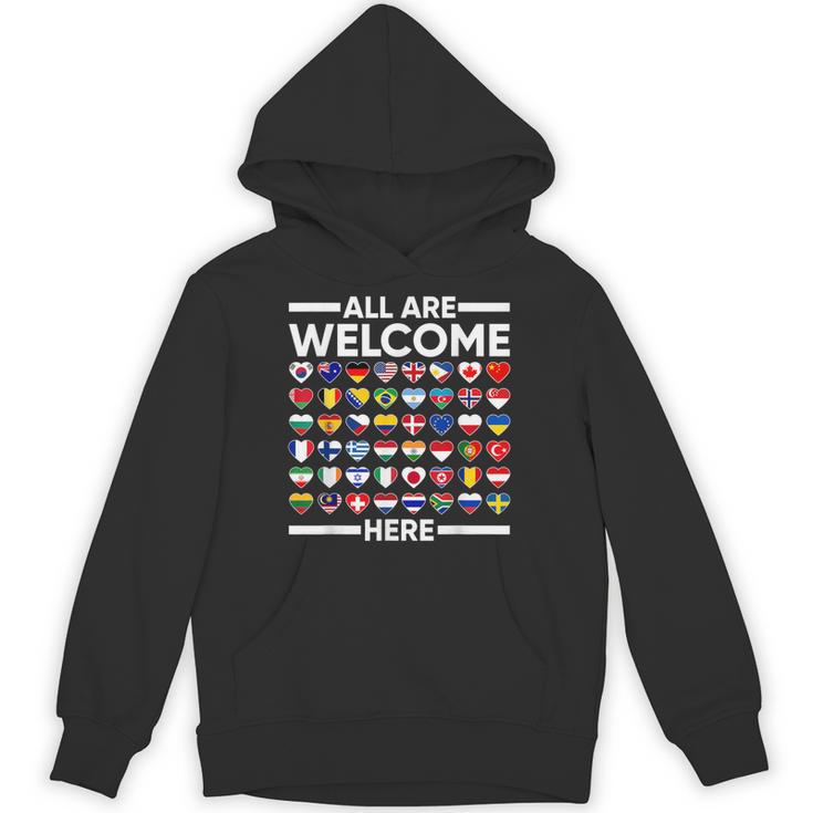 ESL Teacher All Are Welcome Here For Worlds Virtual Teachers Unisex Hoodie