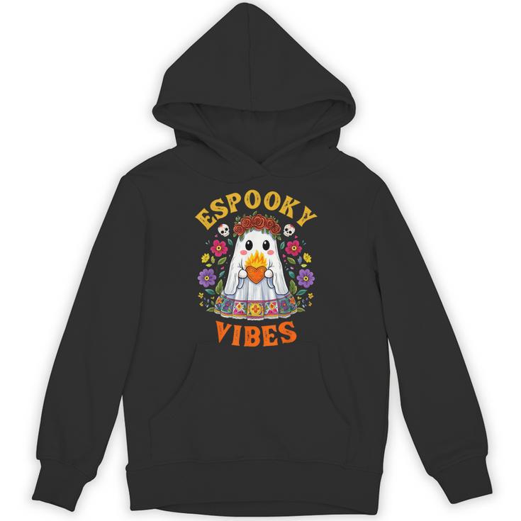 Espooky Vibes Spanish Mexican Halloween Ghost Teachers Unisex Hoodie