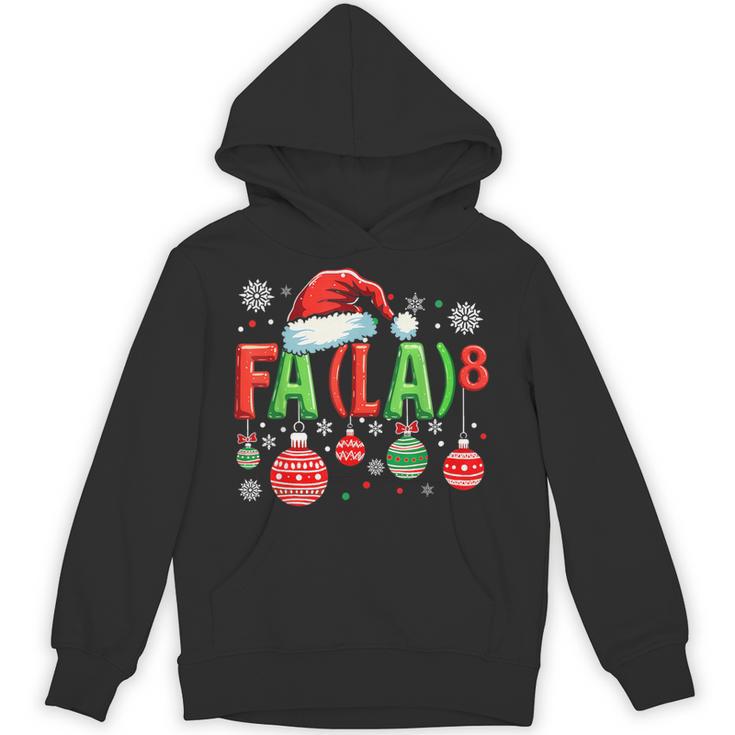 FA LA 8 Christmas Santa FA La Math Teacher Student Unisex Hoodie