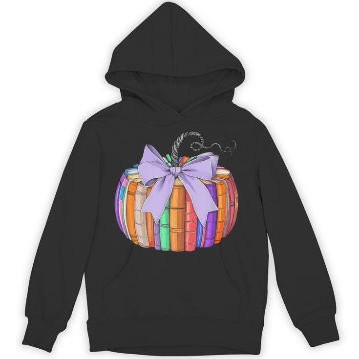 Fall Pumpkin Books Lover Halloween Teacher Teaching Staff Unisex Hoodie