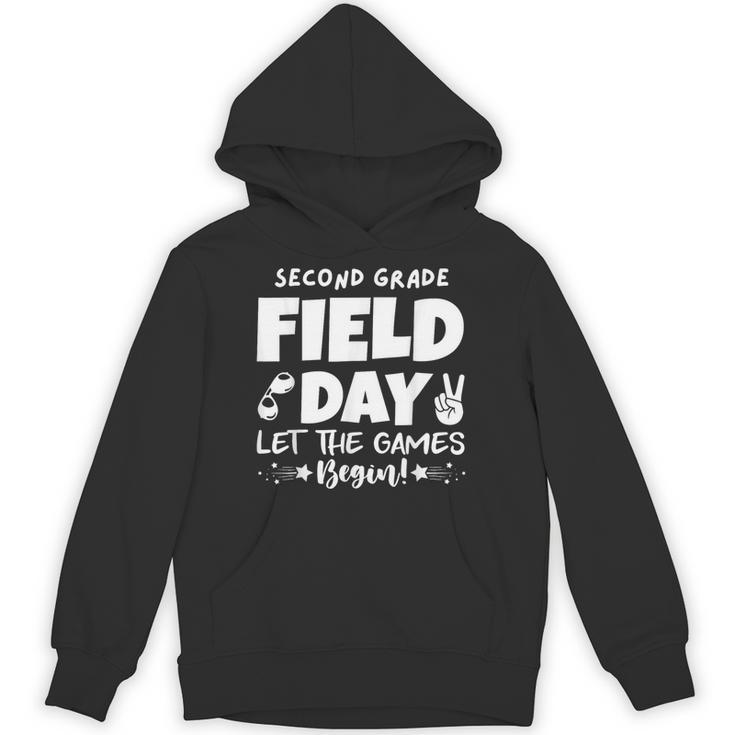 Field Day Second 2nd Grade Orange 2025 Boy Girl Teacher Unisex Hoodie
