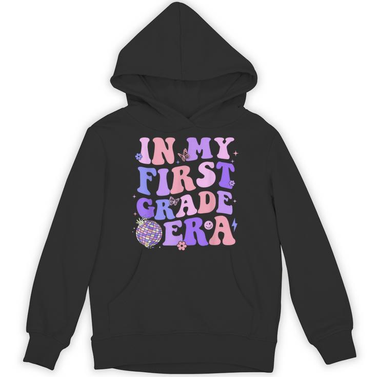 In My First Grade Era 1st Grade Girls Teacher Back To School Unisex Hoodie, First Grade Teacher Gifts, trending gift In My First Grade Era 1st Grade Girls Teacher Back To School Unisex Hoodie, First Grade Teacher Gifts, trending gift