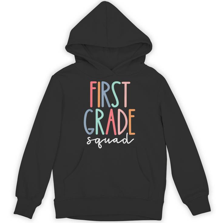 First Grade Squad 1st Grade Teacher Crew Back To School Team Unisex Hoodie
