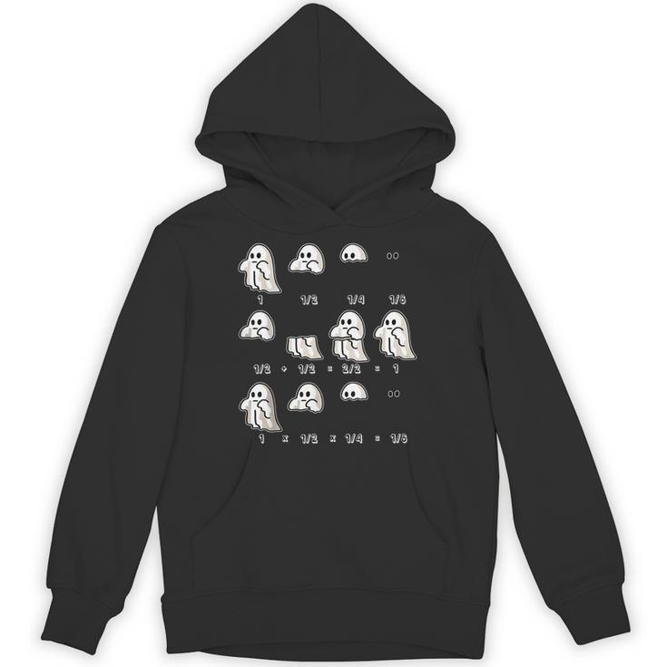 Fractions Math Teacher Ghost Math Halloween Humorous Unisex Hoodie