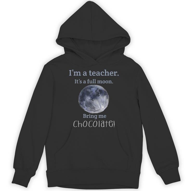 Full Moon Teacher Humor For Men Women Girls Kids Unisex Hoodie