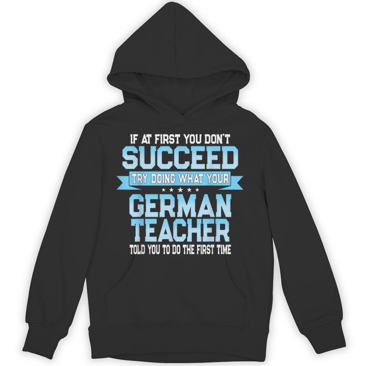 Fun German Teacher Appreciation Language Class Saying Unisex Hoodie