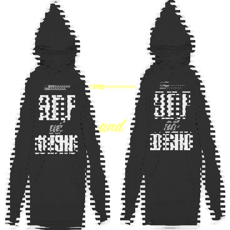 hut Up And Go Fishing Fisher Lover Fish Fishing パーカー