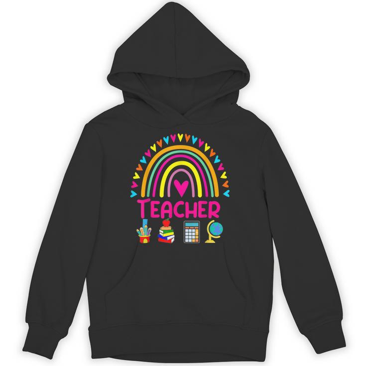 Future Kids Career Teacher Rainbow Boy Girl Graduations Unisex Hoodie
