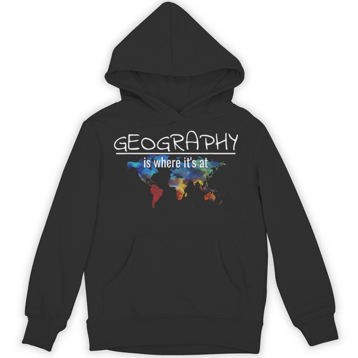 Geography Teacher Earth Day Is Where It's At For Men Women Kids Unisex Hoodie