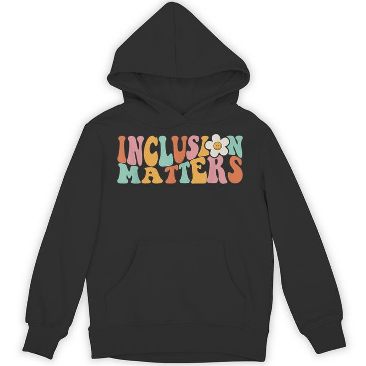 Gnoovy Vintage Inclusion Matters Special Education Teacher Unisex Hoodie