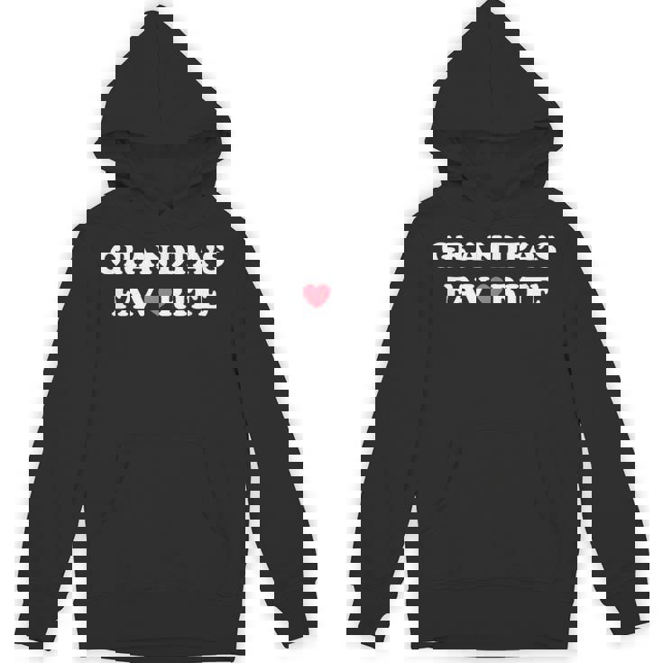 Grandpa's Favorite Grandpa With Red Heart Hoodie