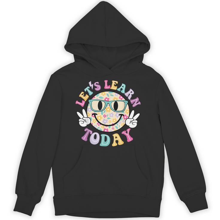 Groovy Retro Lets Learn Today Teacher Student Back To School Unisex Hoodie