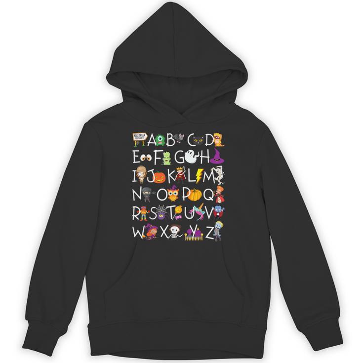 Halloween Nursery Teacher Shirt Halloween Alphabet Unisex Hoodie, trending gift