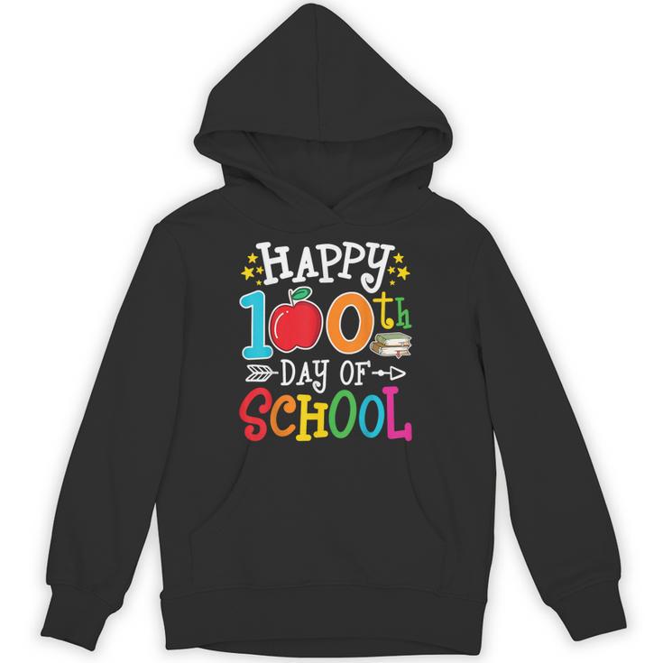 Happy 100th Day Of School Teachers 100 Days Of School Kids Unisex Hoodie