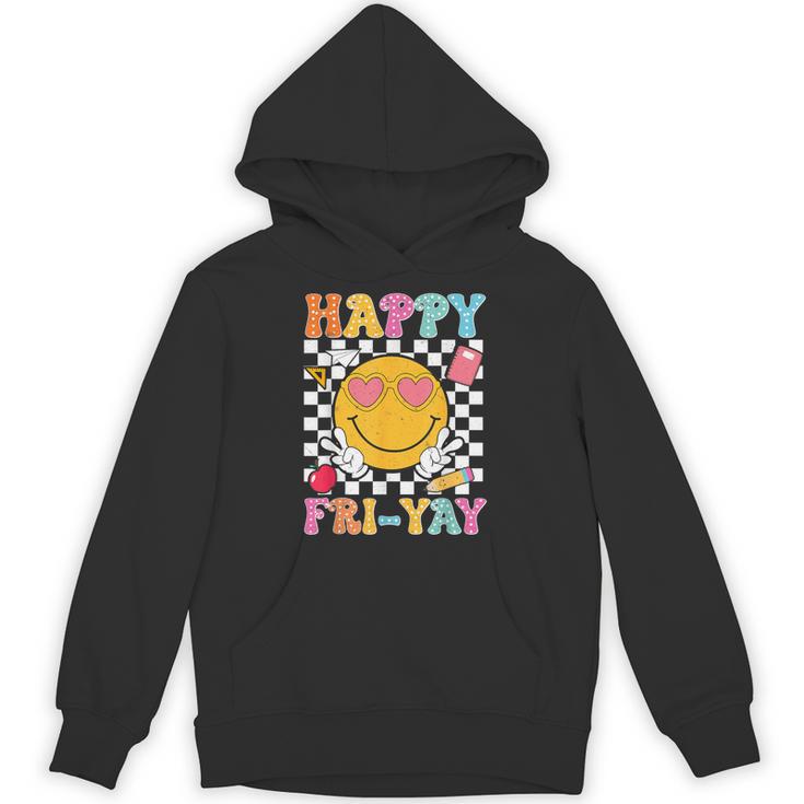 Happy Fri-Yay Groovy Teacher Friday Weekend Fri Yay Unisex Hoodie, Groovy Teacher Gifts, trending gift Happy Fri-Yay Groovy Teacher Friday Weekend Fri Yay Unisex Hoodie, Groovy Teacher Gifts, trending gift