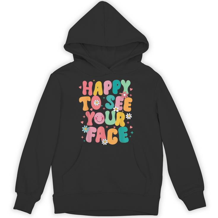 Happy To See Your Face Teacher Disco Ball Back To School Unisex Hoodie