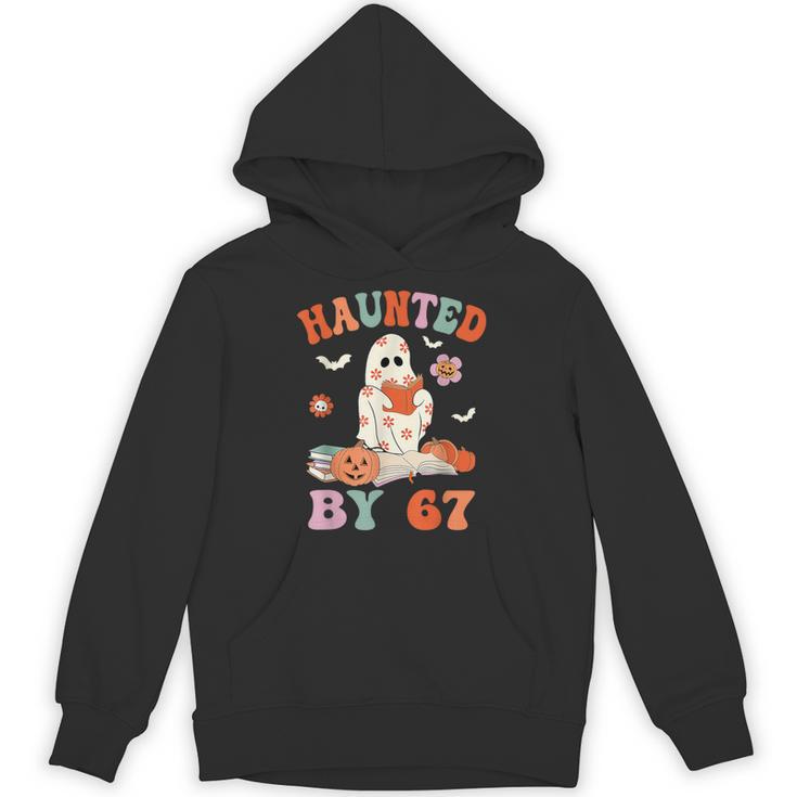 Haunted By 67 Boo Ghost Teacher 6 7 Halloween Costume Unisex Hoodie