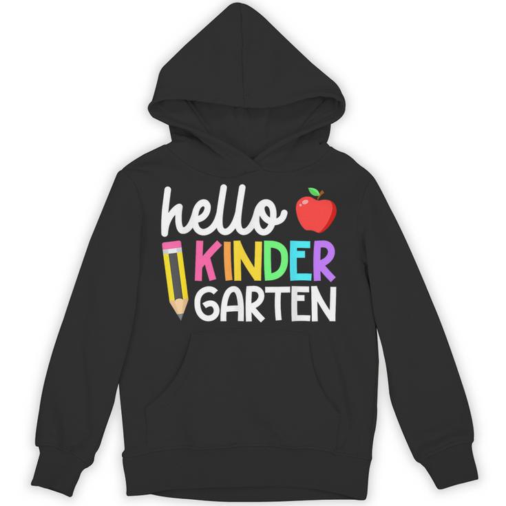 Hello Kindergarten Team Kinder Back To School Teacher Kids Unisex Hoodie