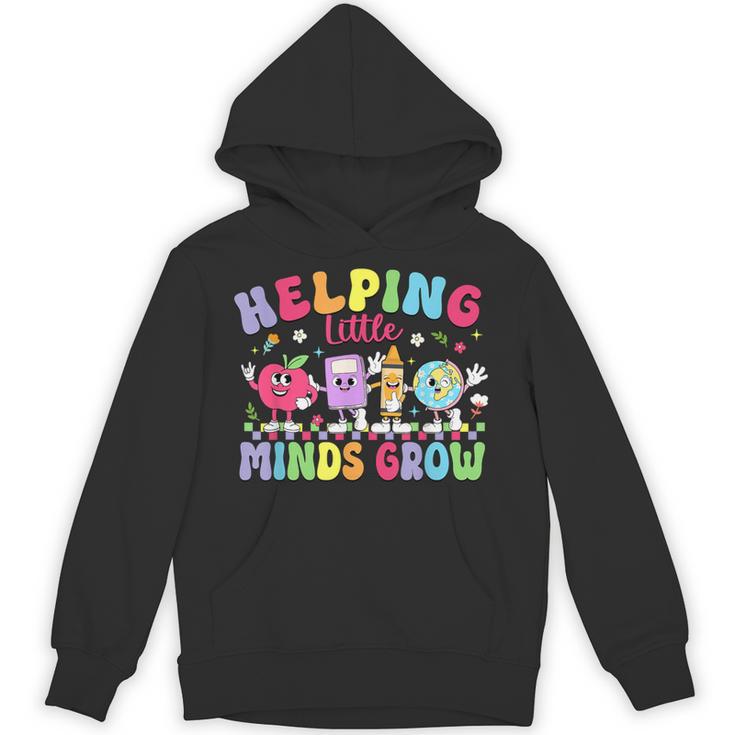 Helping Little Minds Grow Teacher Life Back To School Unisex Hoodie, trending gift Helping Little Minds Grow Teacher Life Back To School Unisex Hoodie, trending gift