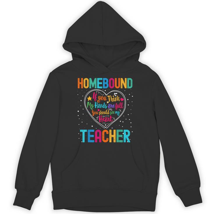 Homebound Teacher Appreciation Week Back To School Heart Unisex Hoodie