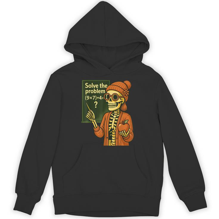 HUGvyn Halloween Skeleton Six Seven 67 Meme PEMDAS Teacher Unisex Hoodie