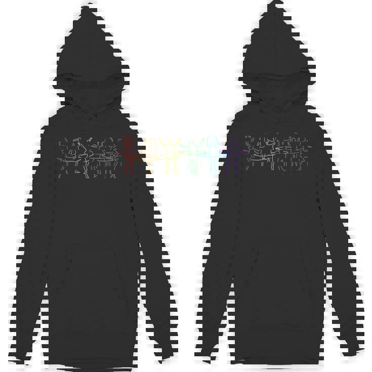 Hula Hoop LGBT Rainbow Hoop Dancer Hooping Hooper Hula Hoop Unisex Hoodie