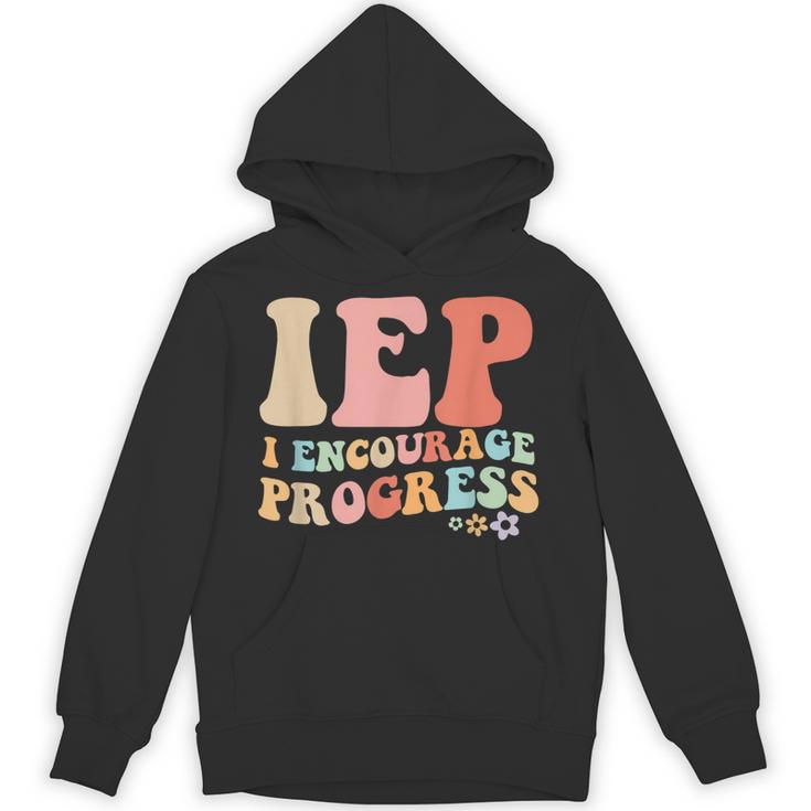 IEP I Encourage Progress Special Education Teacher Graphics Unisex Hoodie