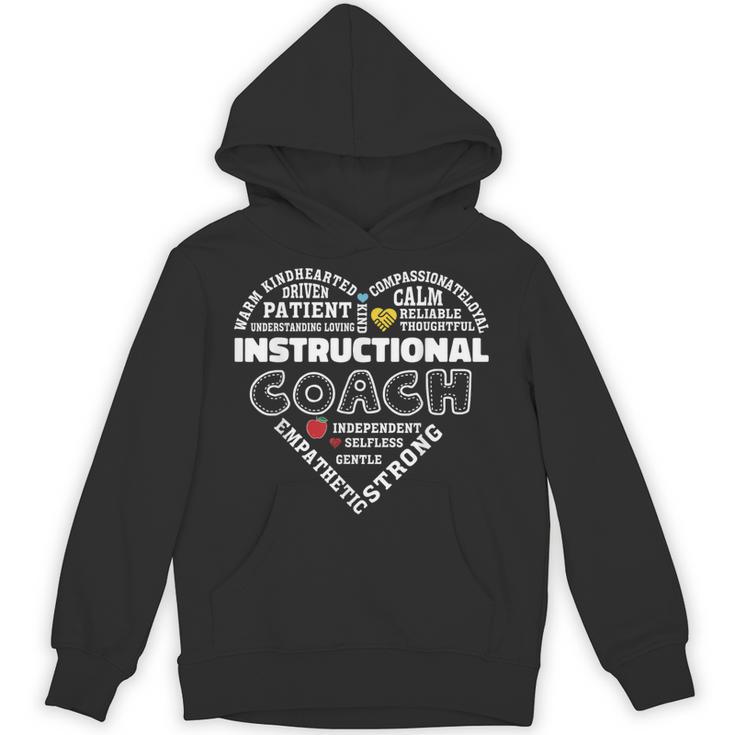 Instructional Coach Heart Teachers Appreciation Unisex Hoodie