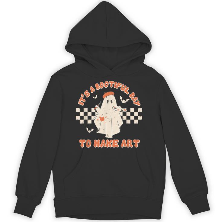 It's A Bootiful Day To Make Art Halloween Art Teacher Unisex Hoodie