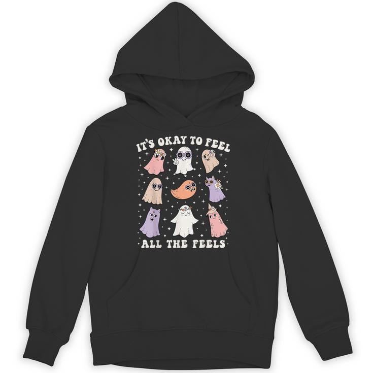 It’s Okay To Feel All The Feels Special Ed Teacher Halloween Unisex Hoodie