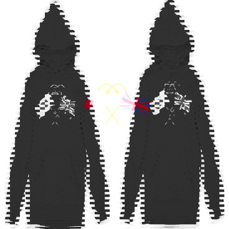 Japanese Flag British Flag 英国遺産 イングリッシュルーツ 日本の国旗 イギリスの国旗 パーカー