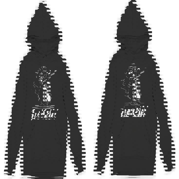 Just Cellin チェロ奏者 猫の音楽家 チェロを演奏 チェロ奏者 パーカー