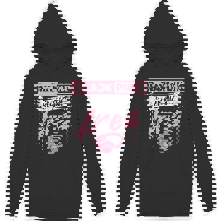 K-Pop 韓国ポップファッション ブラック ピンク 韓国 K-Pop好き向け パーカー