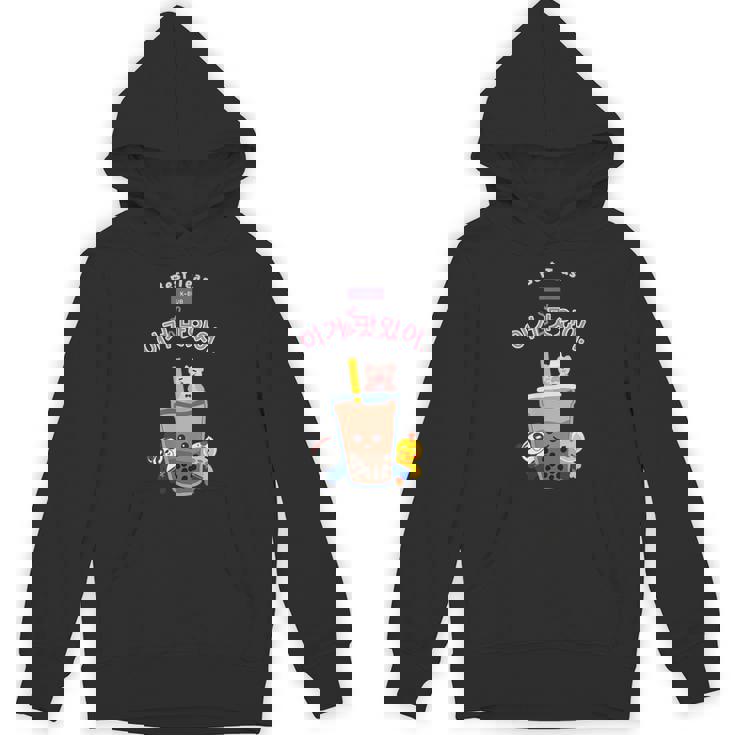 Kawaii Boba K-Pop バブルティーフレンズ ハングル パーカー