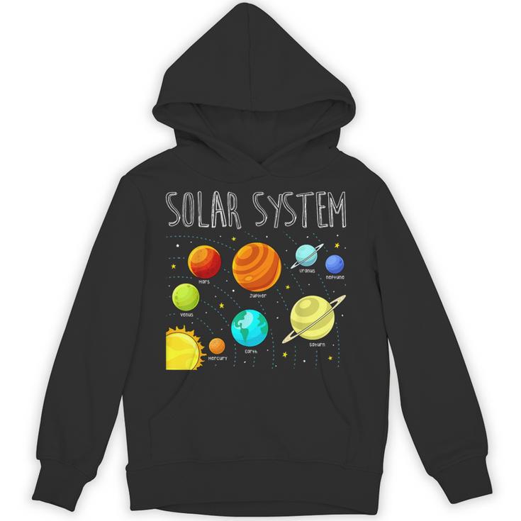 Kids Solar Systems Cute Planets Space Science Teacher School Unisex Hoodie
