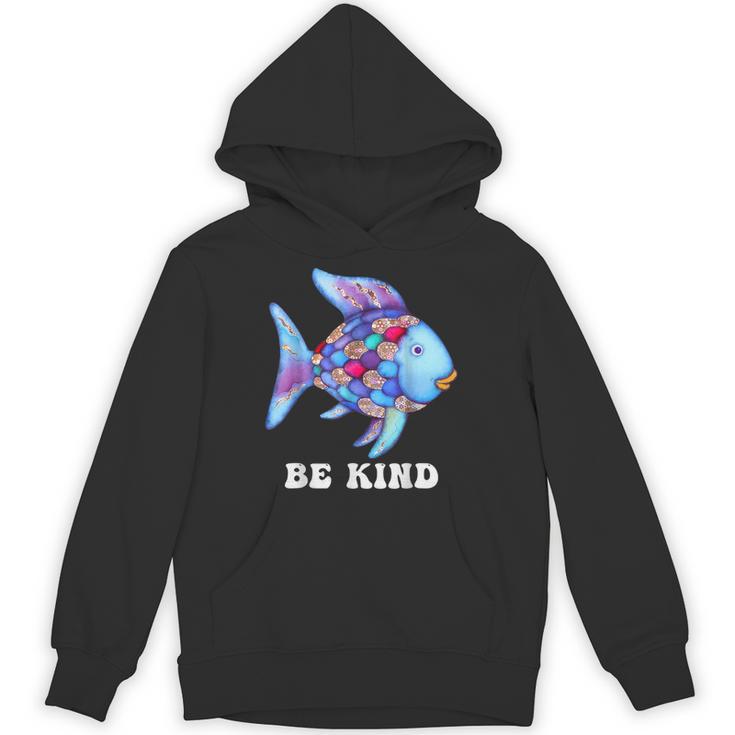 Be Kind Rainbow Fish Teacher Life Teaching Back To School Unisex Hoodie