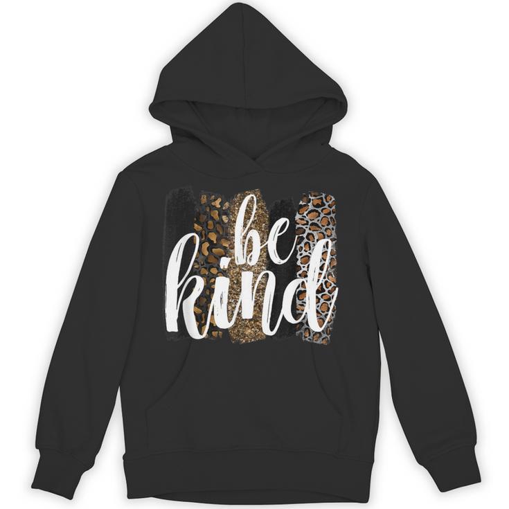 Be Kind Women Inspirational Teacher Animal Print Unisex Hoodie