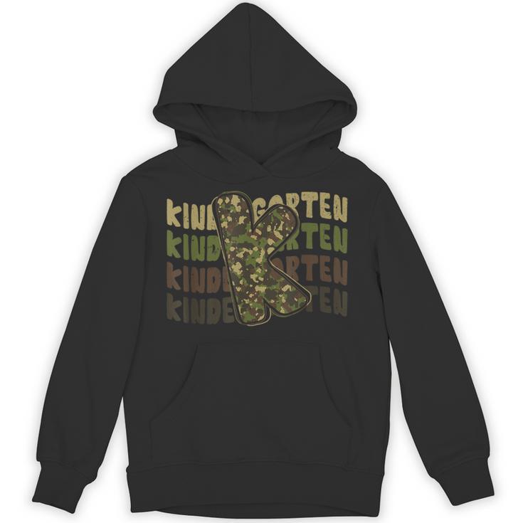 Kindergarten Camo Camouflage Boy Teacher Back To School Unisex Hoodie