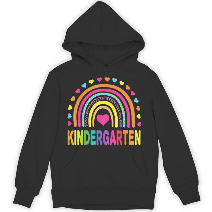 Kindergarten Rainbow Girls Boys Teacher Team Kinder Squad Unisex Hoodie