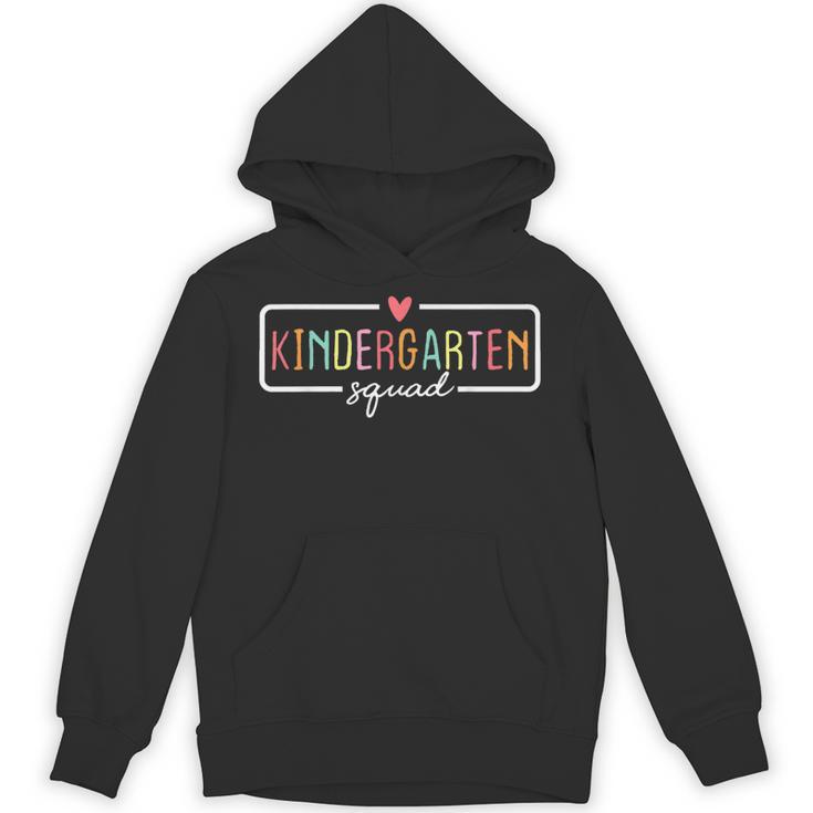 Kindergarten Team Crew Kinder Squad Back To School Teacher Unisex Hoodie