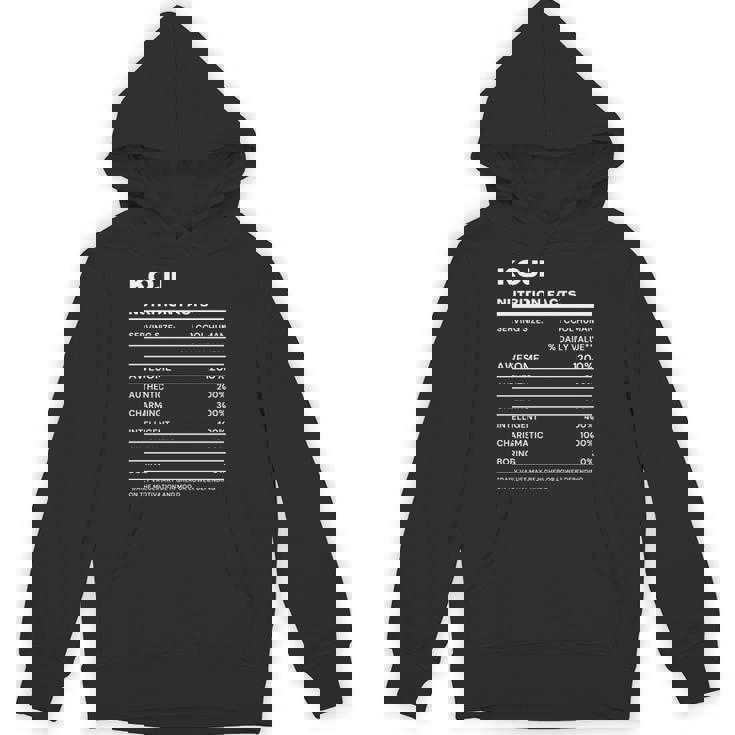 Koji 栄養成分表示 パーカー