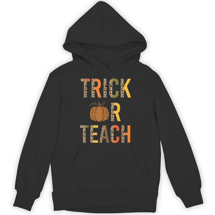 Leopard Trick Or Teach Halloween Teacher Costume Women Unisex Hoodie