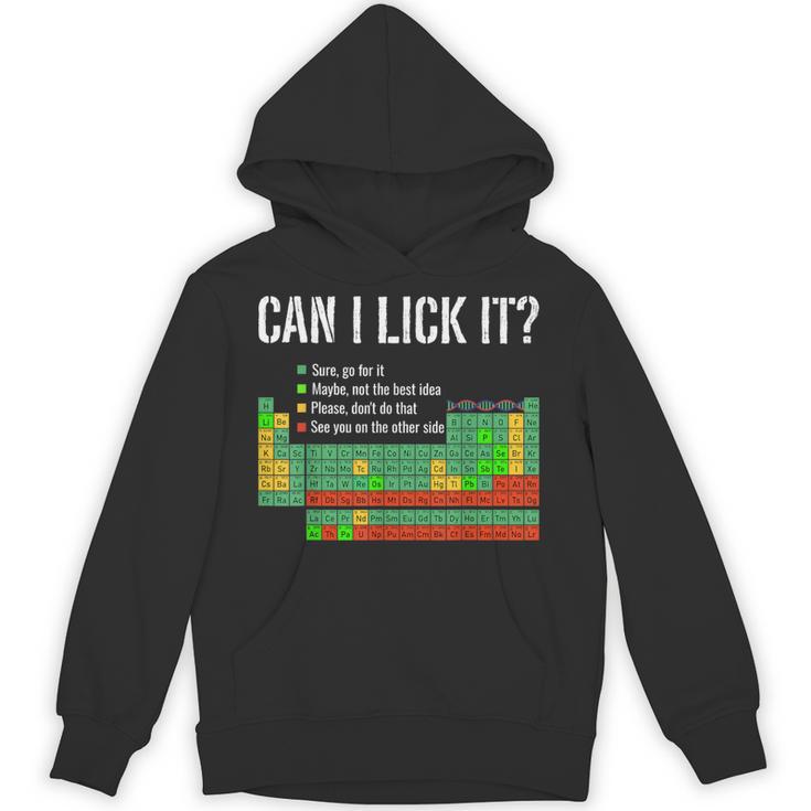 Can I Lick It Periodic Table Science Teacher Student Unisex Hoodie