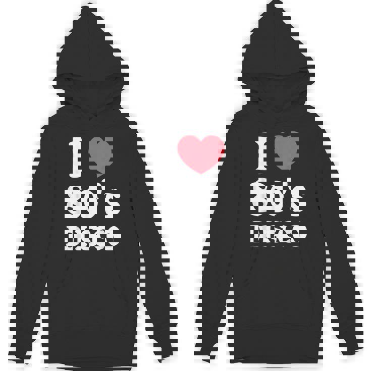 I Love 80S ディスコミュージック レトロディスコ パーカー