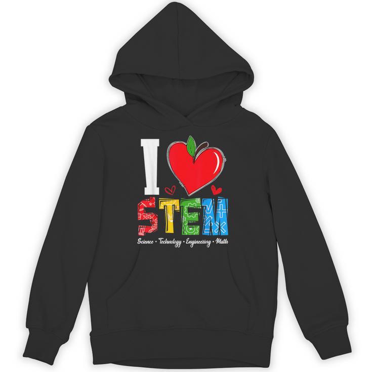I Love STEM Student Teacher 1st Day Of School Back To School Unisex Hoodie