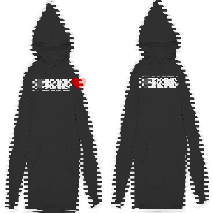 I Love ハート Brains パーカー